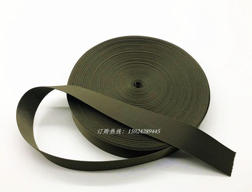 织带工厂直销定做 军绿色25/38mm宽仿尼龙涤纶背包带箱包服装辅料